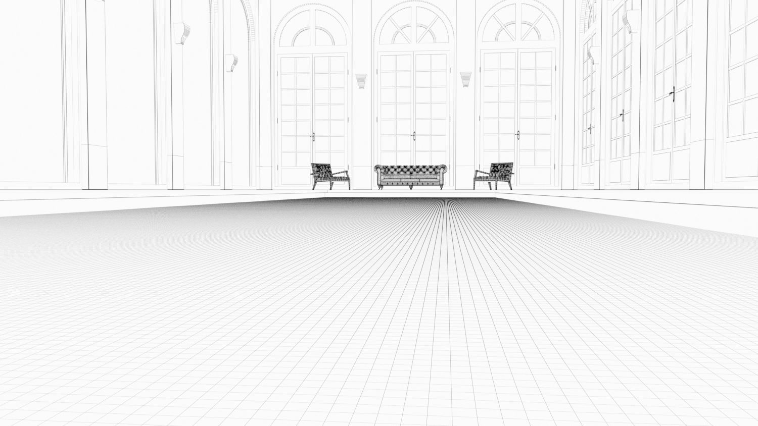 Swimming Pool Apartment 3D model_4