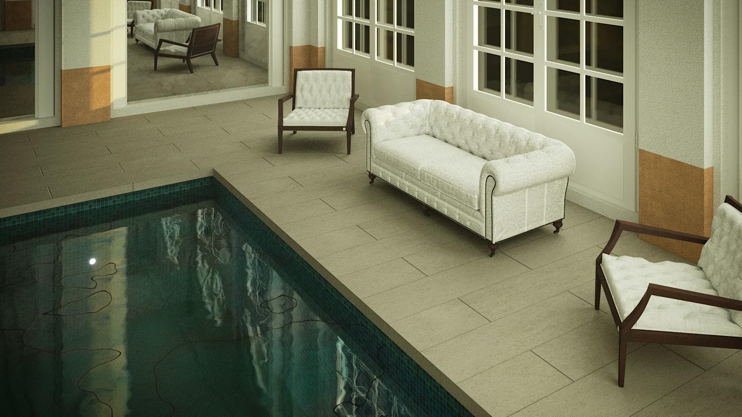 Swimming Pool Apartment 3D model_7