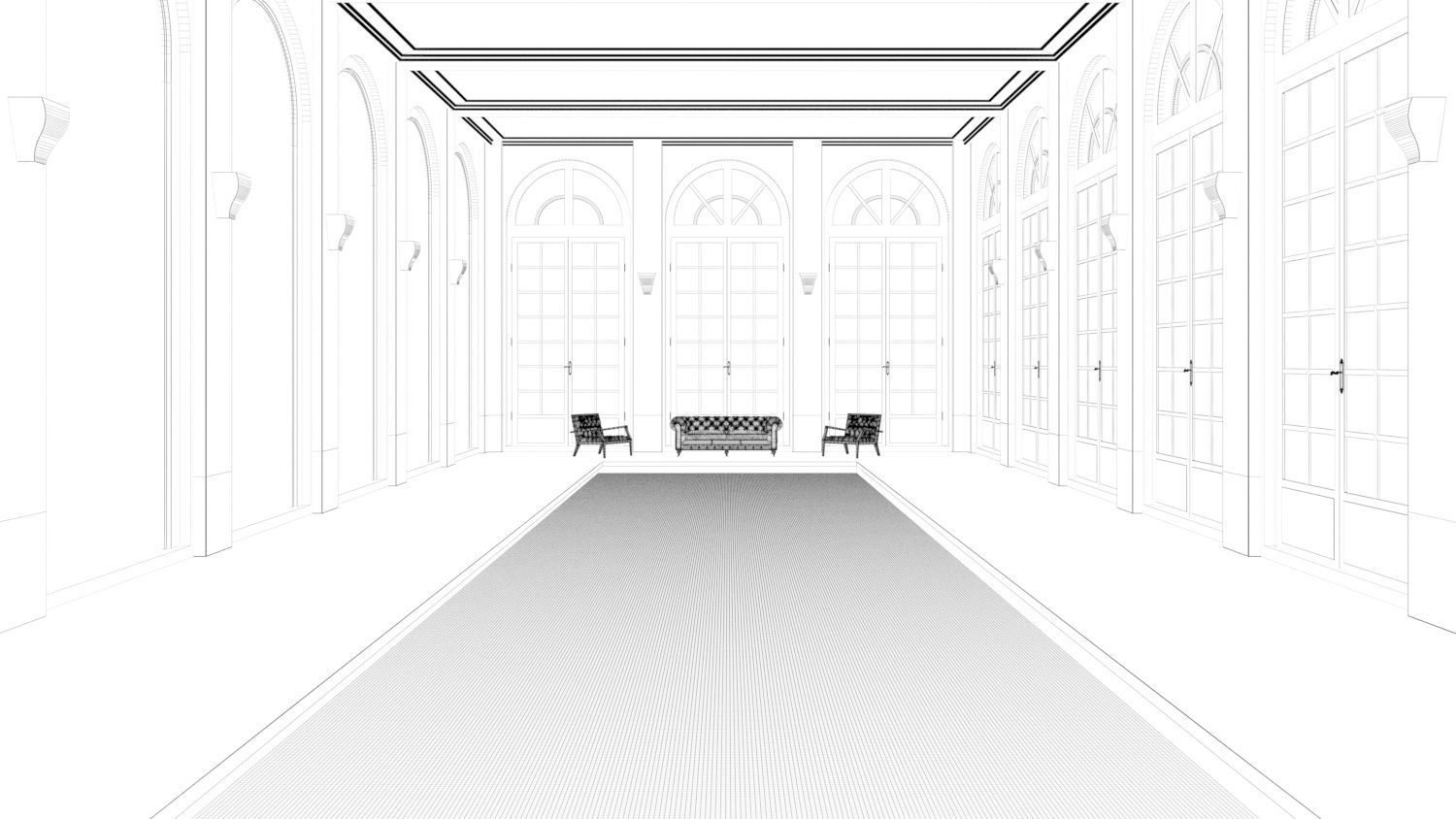 Swimming Pool Apartment 3D model_3