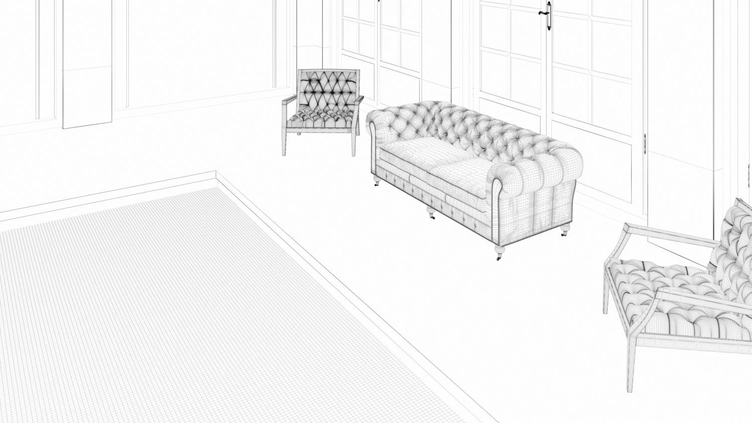 Swimming Pool Apartment 3D model_5