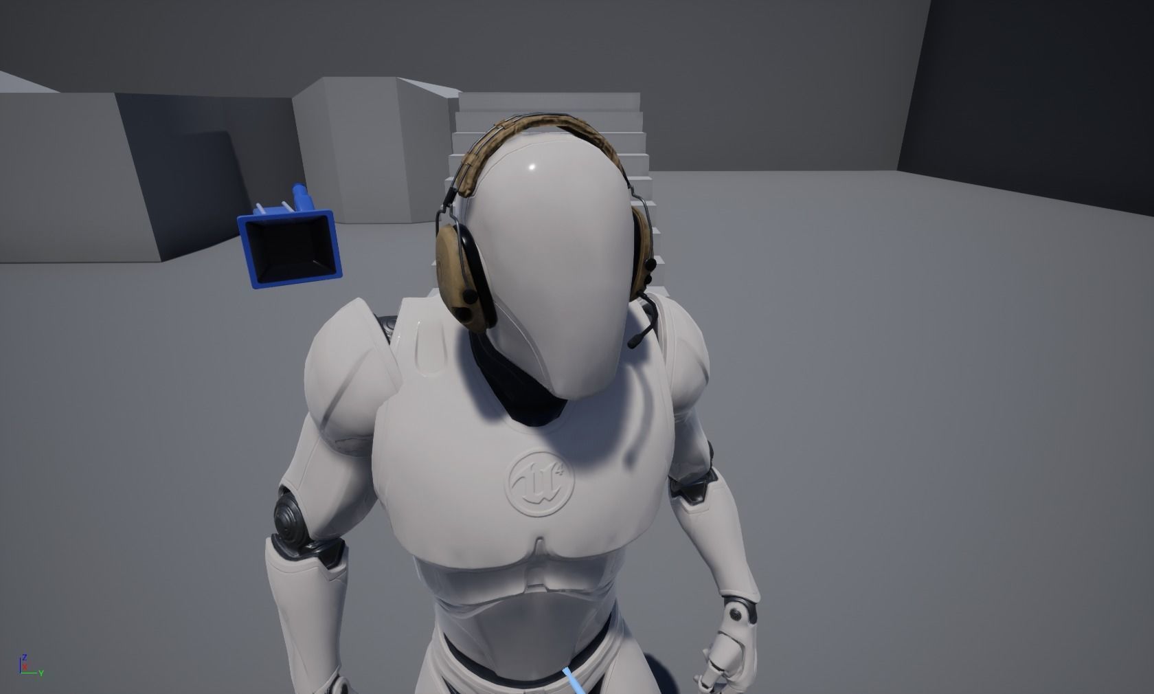 Combat headphones Low-poly 3D model_8