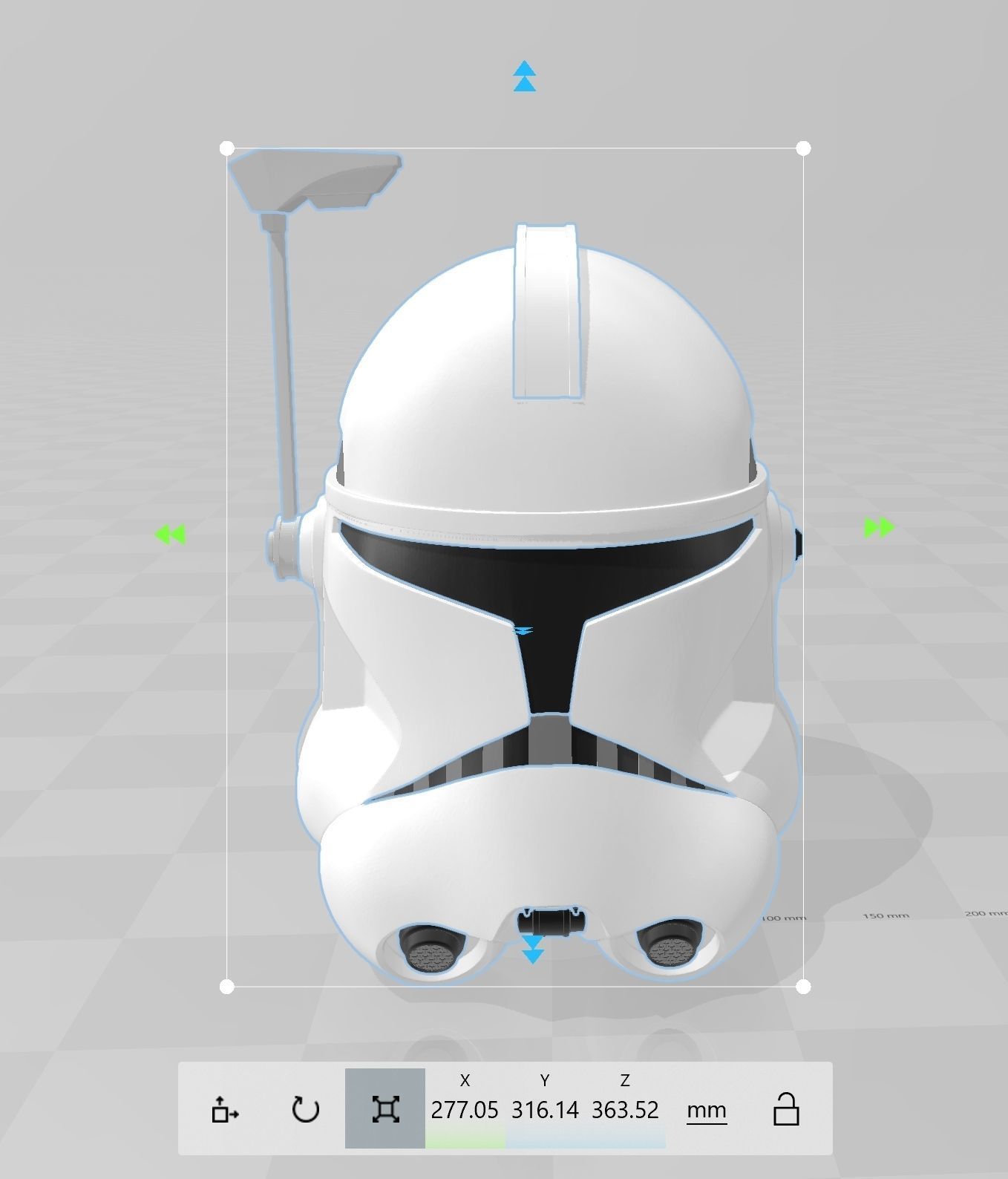 Star Wars Captain Rex Phase II Helmet 3D print model_8