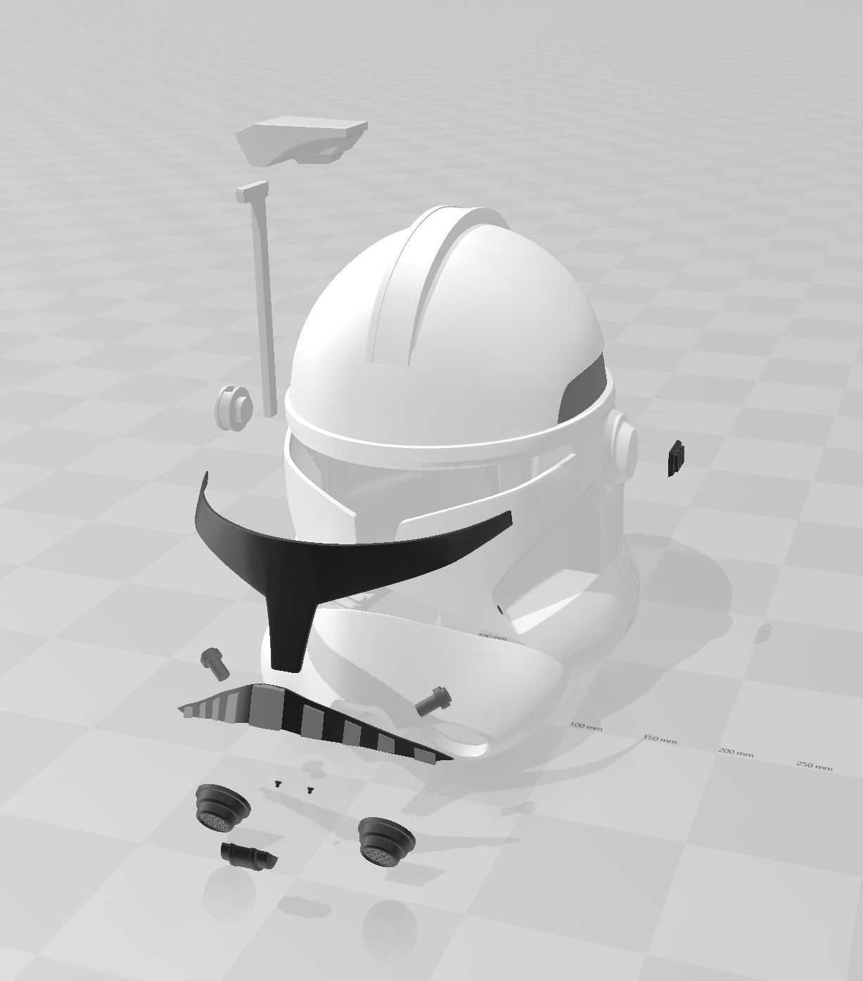 Star Wars Captain Rex Phase II Helmet 3D print model_9