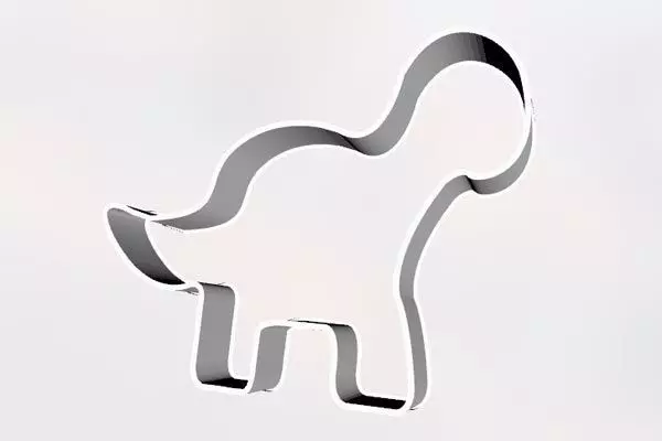 Dinosaur Cookie Cutter Free 3D model