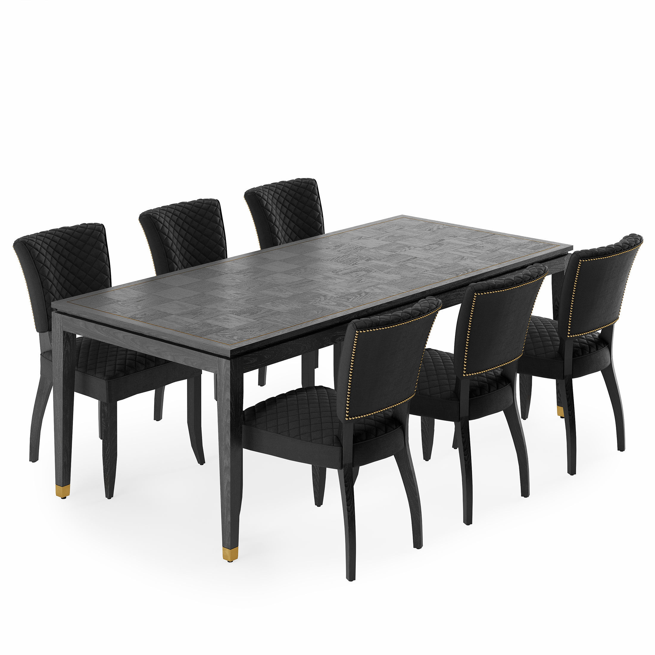 Hermitage Dining Table 3D model_1
