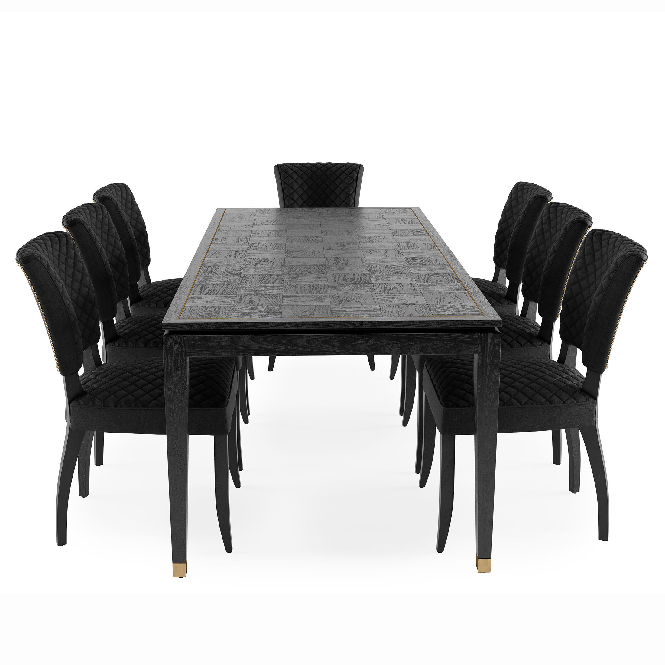 Hermitage Dining Table 3D model_2