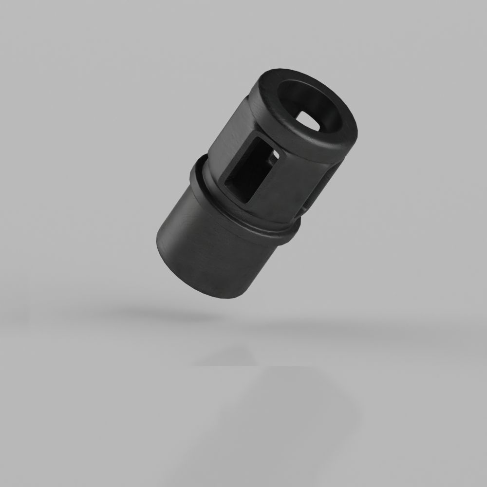 Muzzle threaded barrel adapter 3D model_2