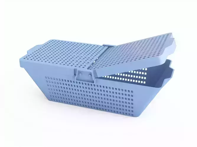 Plastic basket 03 3D model