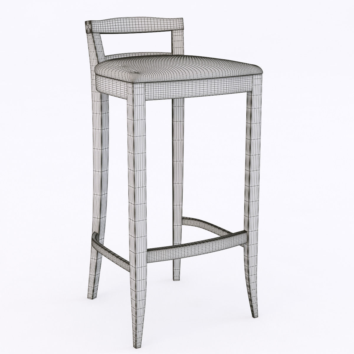 bar stool 3D model_4