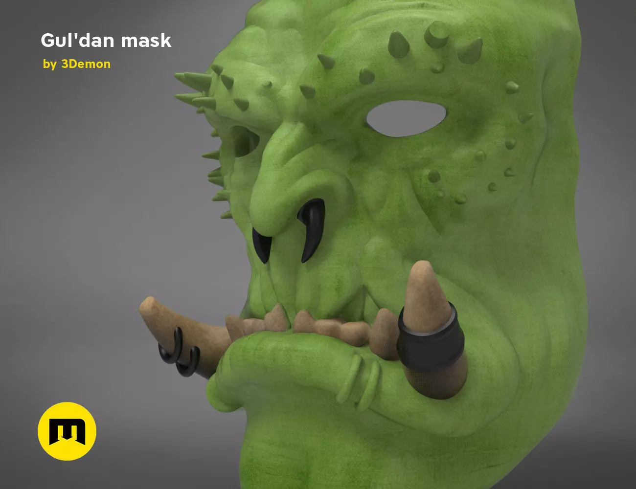 Guldan mask - World of Warcraft 3D print model_0