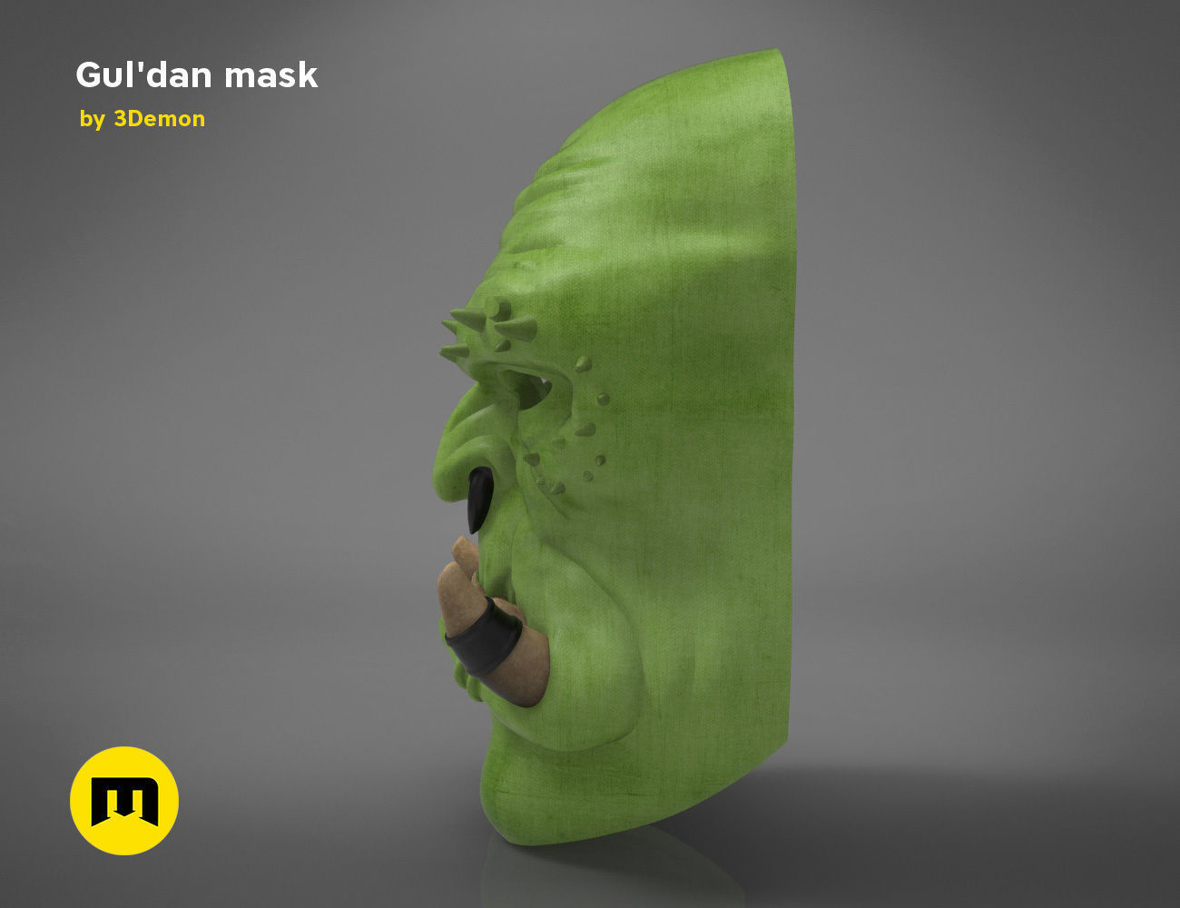 Guldan mask - World of Warcraft 3D print model_3