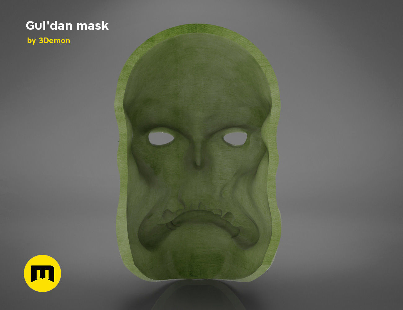 Guldan mask - World of Warcraft 3D print model_5