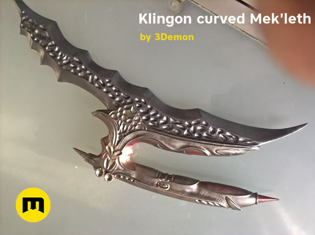 Klingon curved Mekleth - Star Trek  3D print model_11