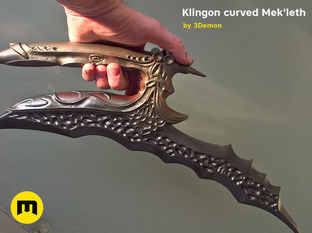 Klingon curved Mekleth - Star Trek  3D print model_12