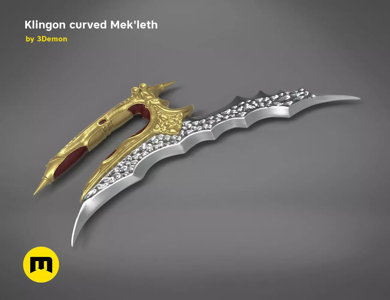 Klingon curved Mekleth - Star Trek  3D print model_0
