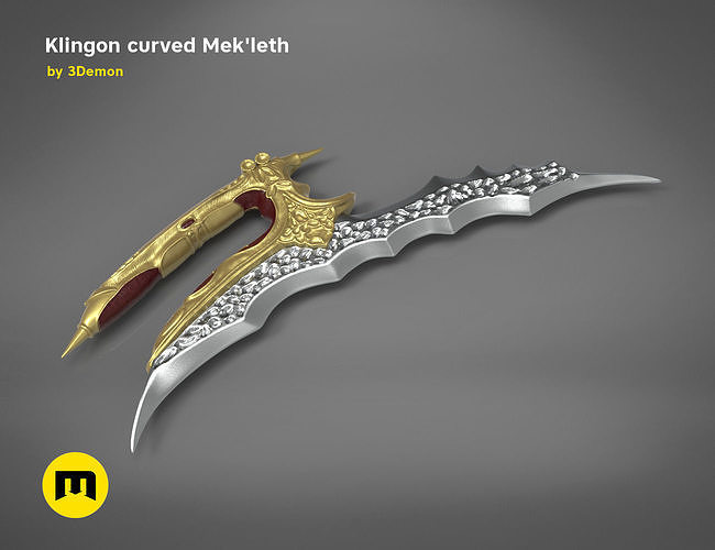Klingon curved Mekleth - Star Trek  3D print model