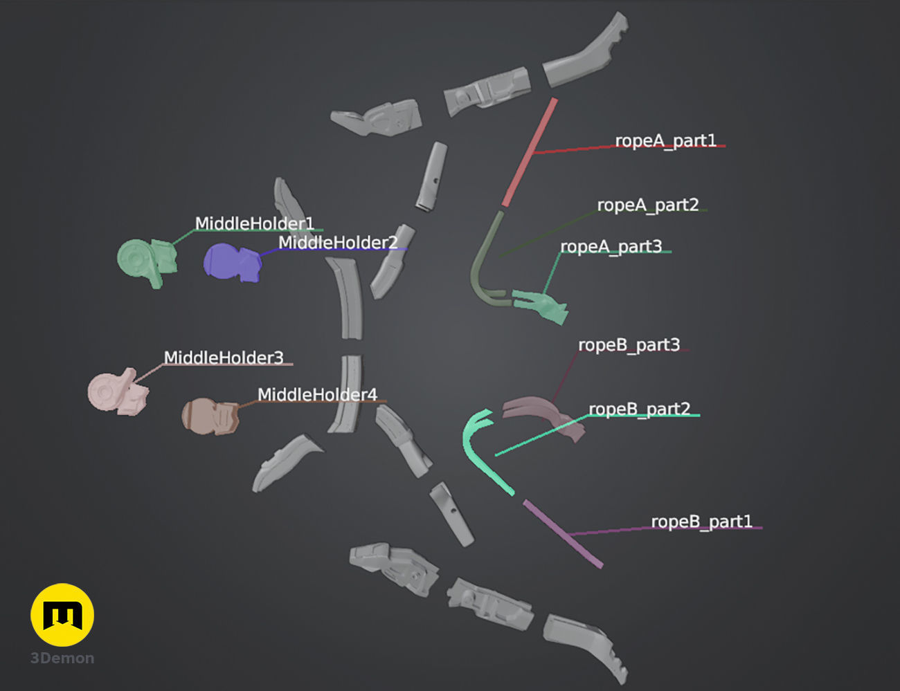 Aloy compound bow Horizon Zero Dawn 3D print model_3