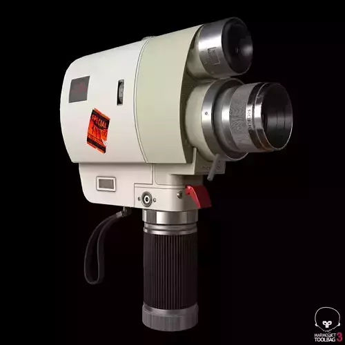 Vintage Minolta 8mm camcorder Lowpoly  Low-poly 3D model