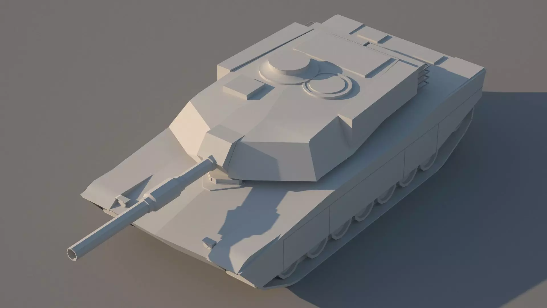 m1 abrams tank usa Low-poly 3D model