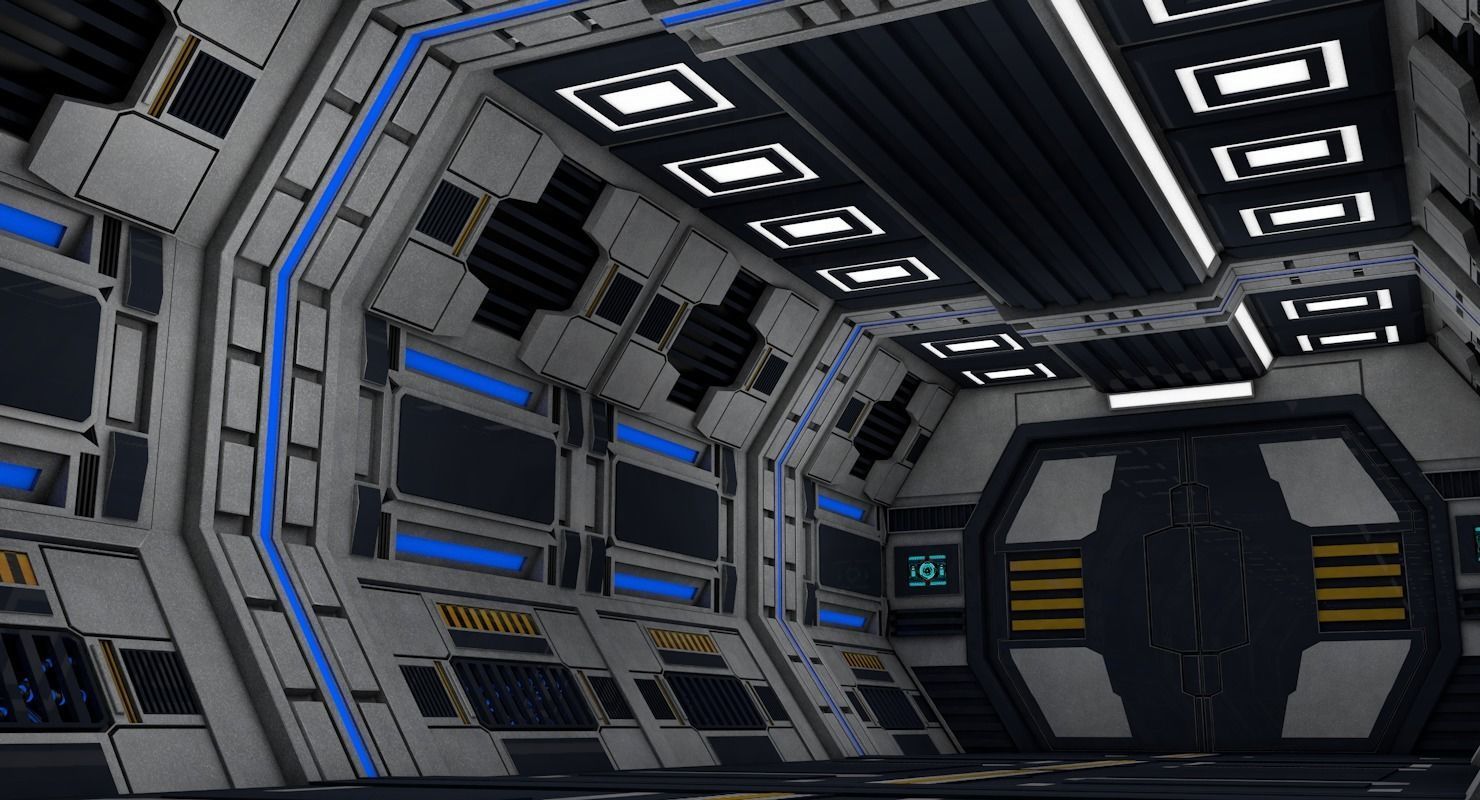 Sci Fi Interior 3D model_2