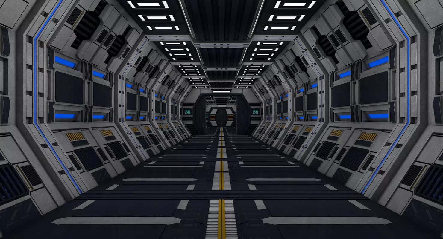 Sci Fi Interior 3D model_0