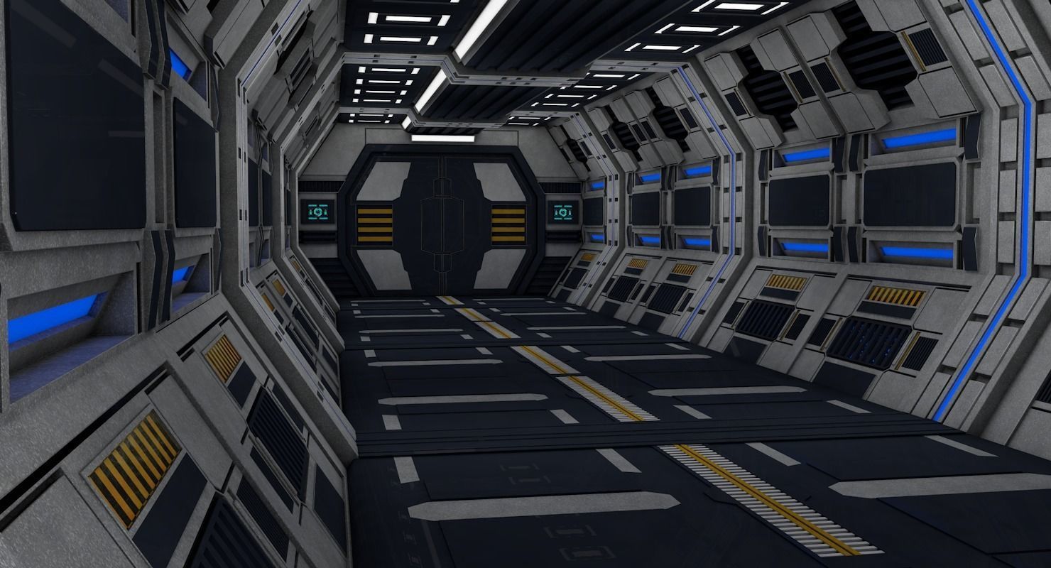 Sci Fi Interior 3D model_1
