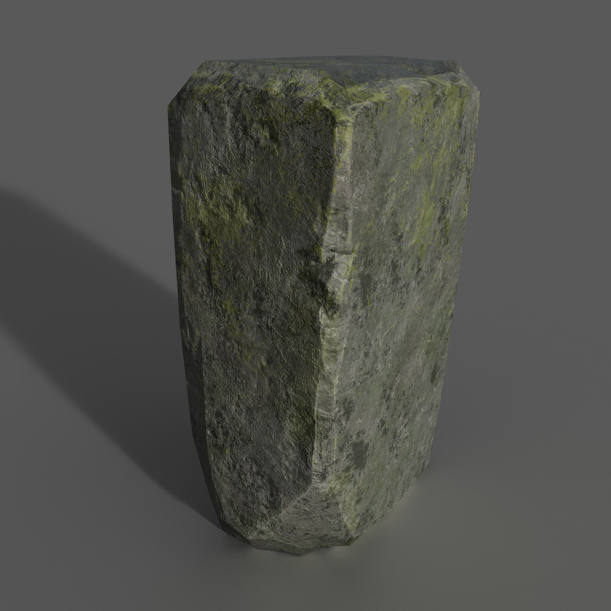 old stone Low-poly 3D model_1