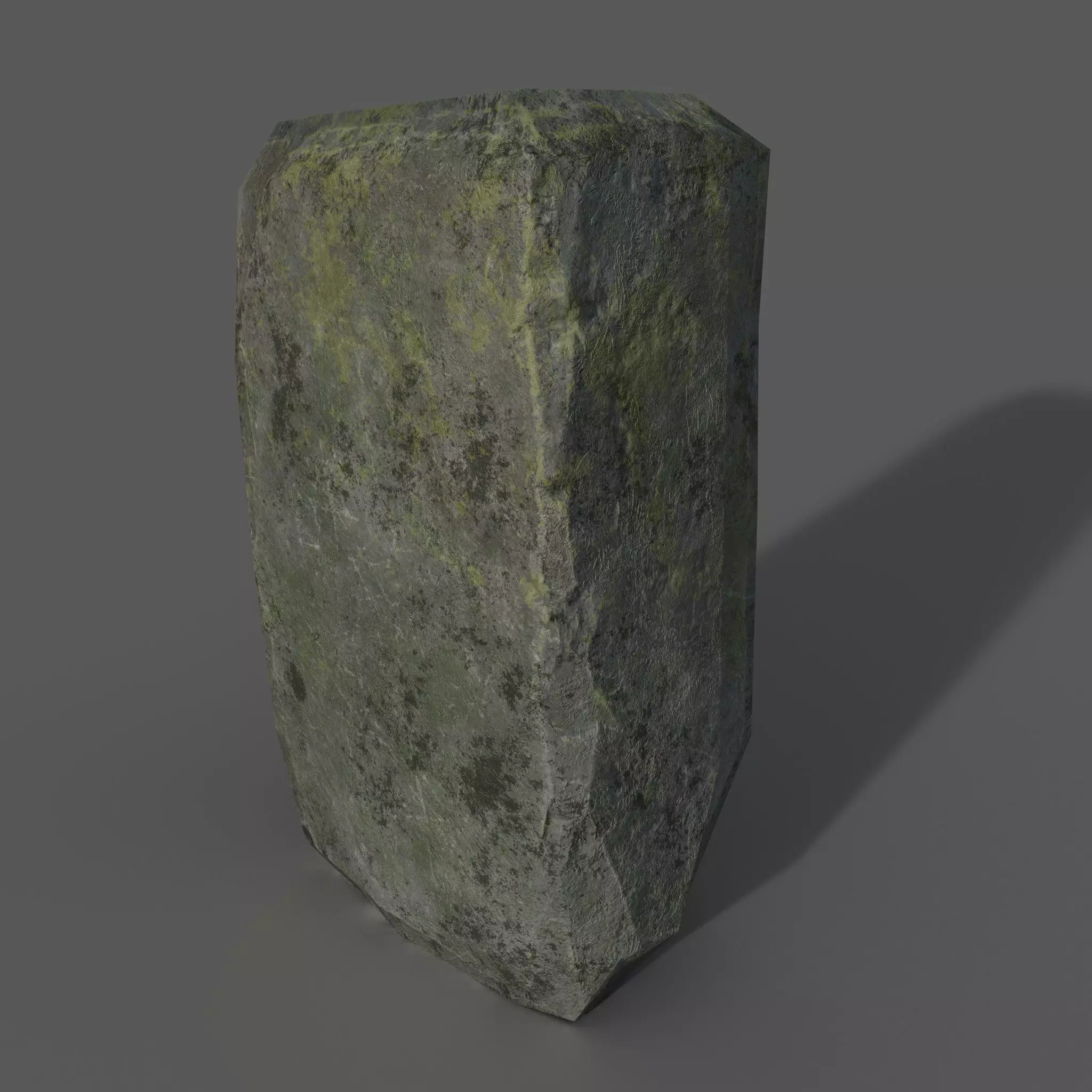 old stone Low-poly 3D model_0
