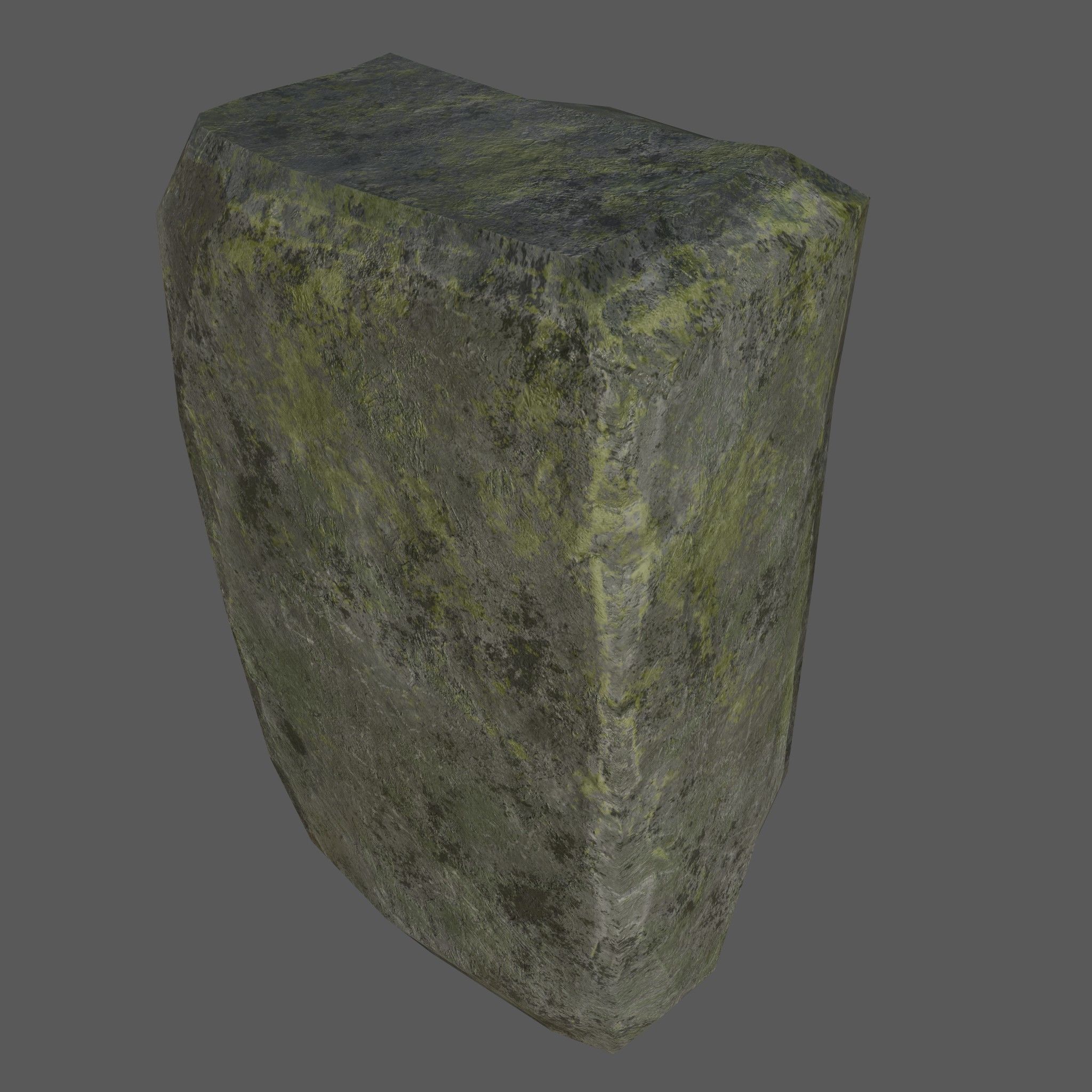 old stone Low-poly 3D model_2