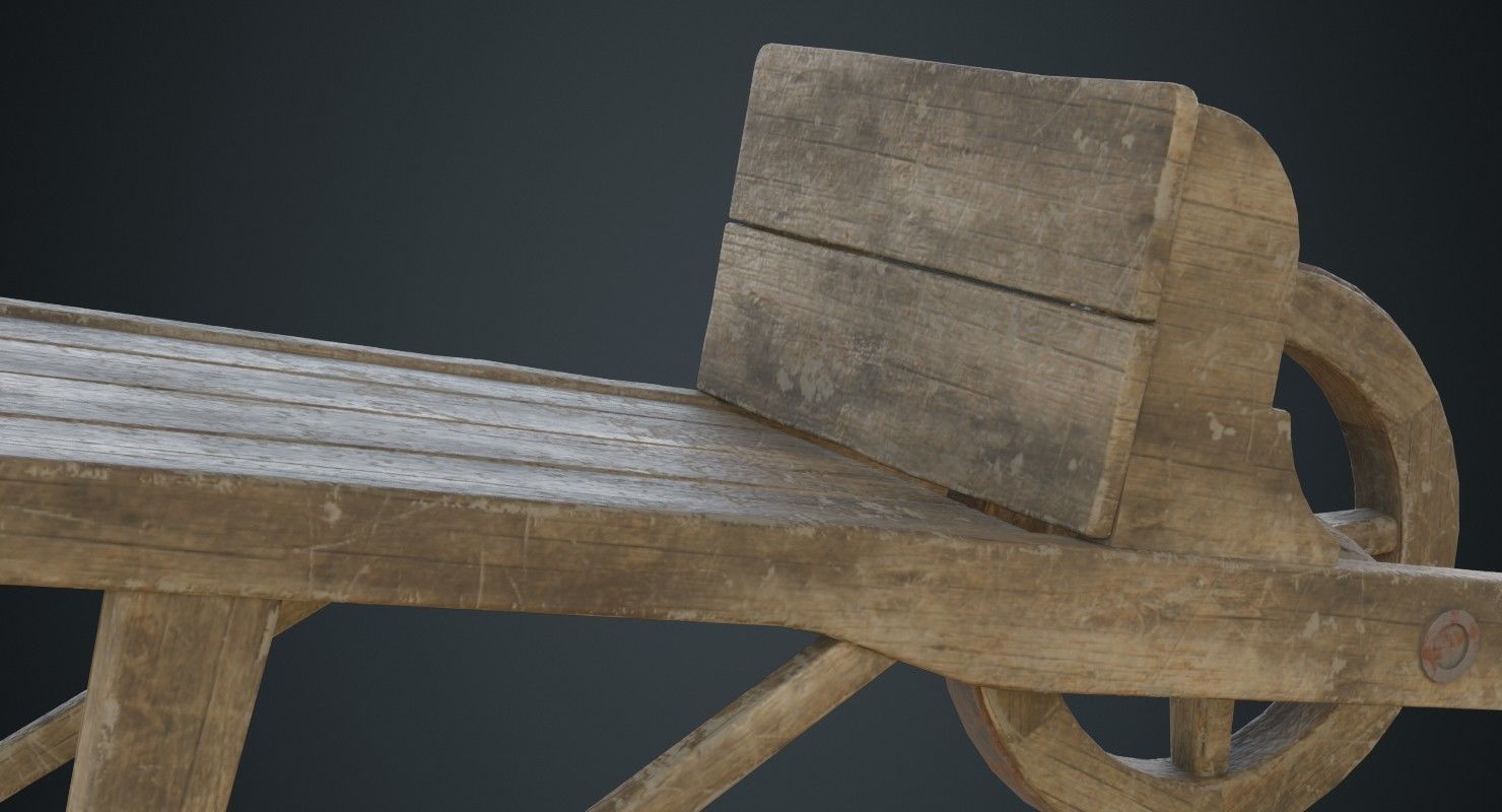 Wheelbarrow 2B Low-poly 3D model_5