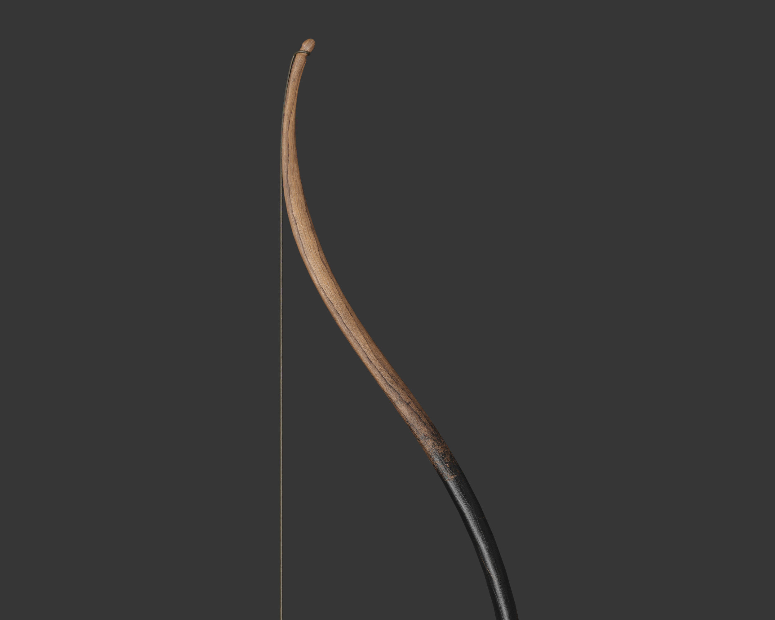 Medieval Elegant Weapon Bow and Arrow Low-poly 3D model_12