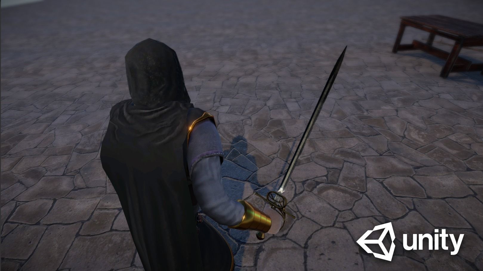Rapier sword Low-poly 3D model_13