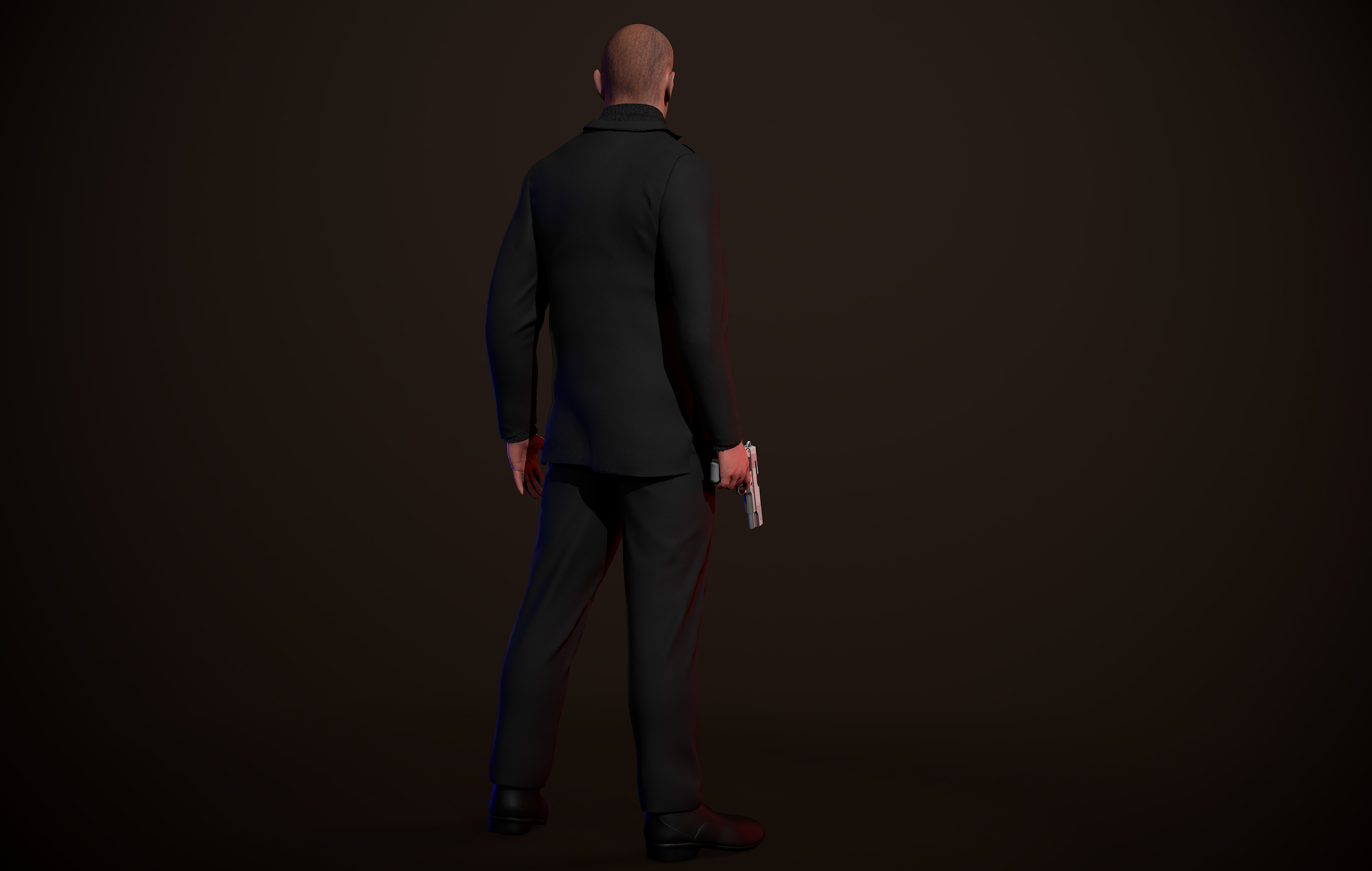 Jason Statham - Realtime for Game Low-poly 3D model_5
