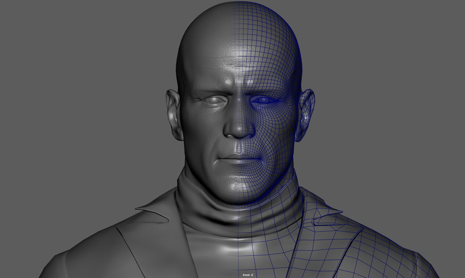 Jason Statham - Realtime for Game Low-poly 3D model_9
