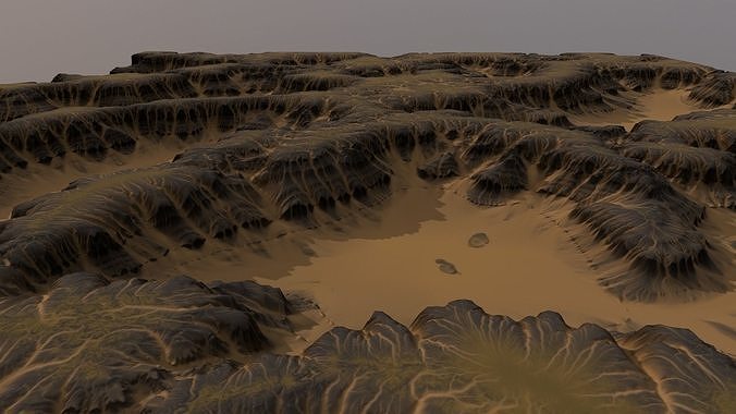 Landscape 57 Low-poly 3D model