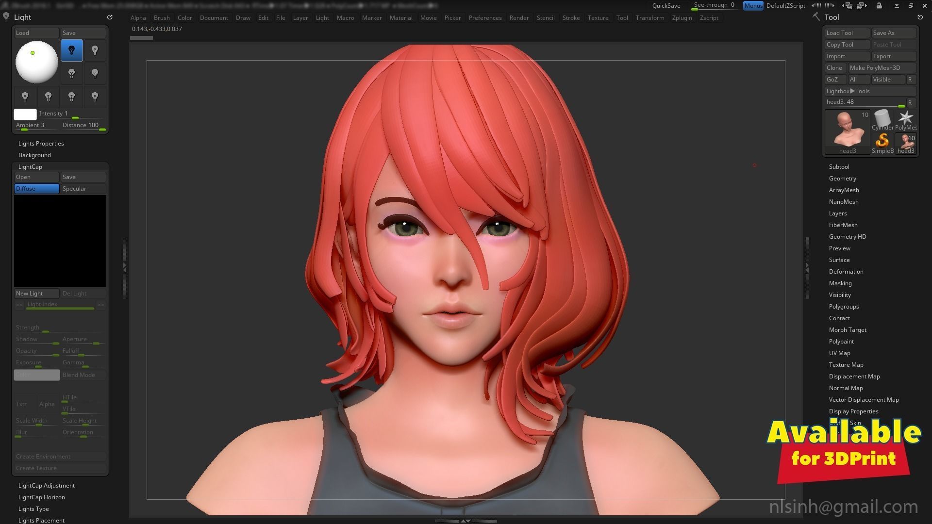 Head Basemesh Free 3D print model_7