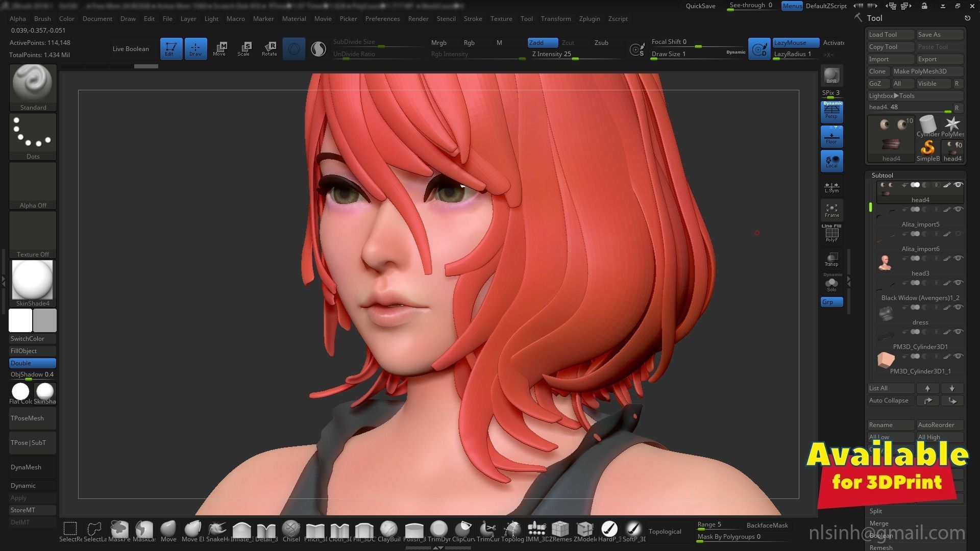 Head Basemesh Free 3D print model_16