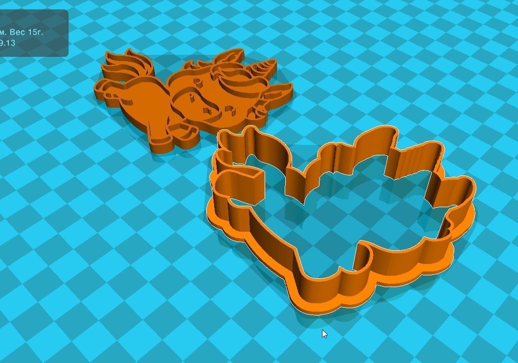 Stl file Unicorn cookie cutter for printing on 3D printer  3D print model_3