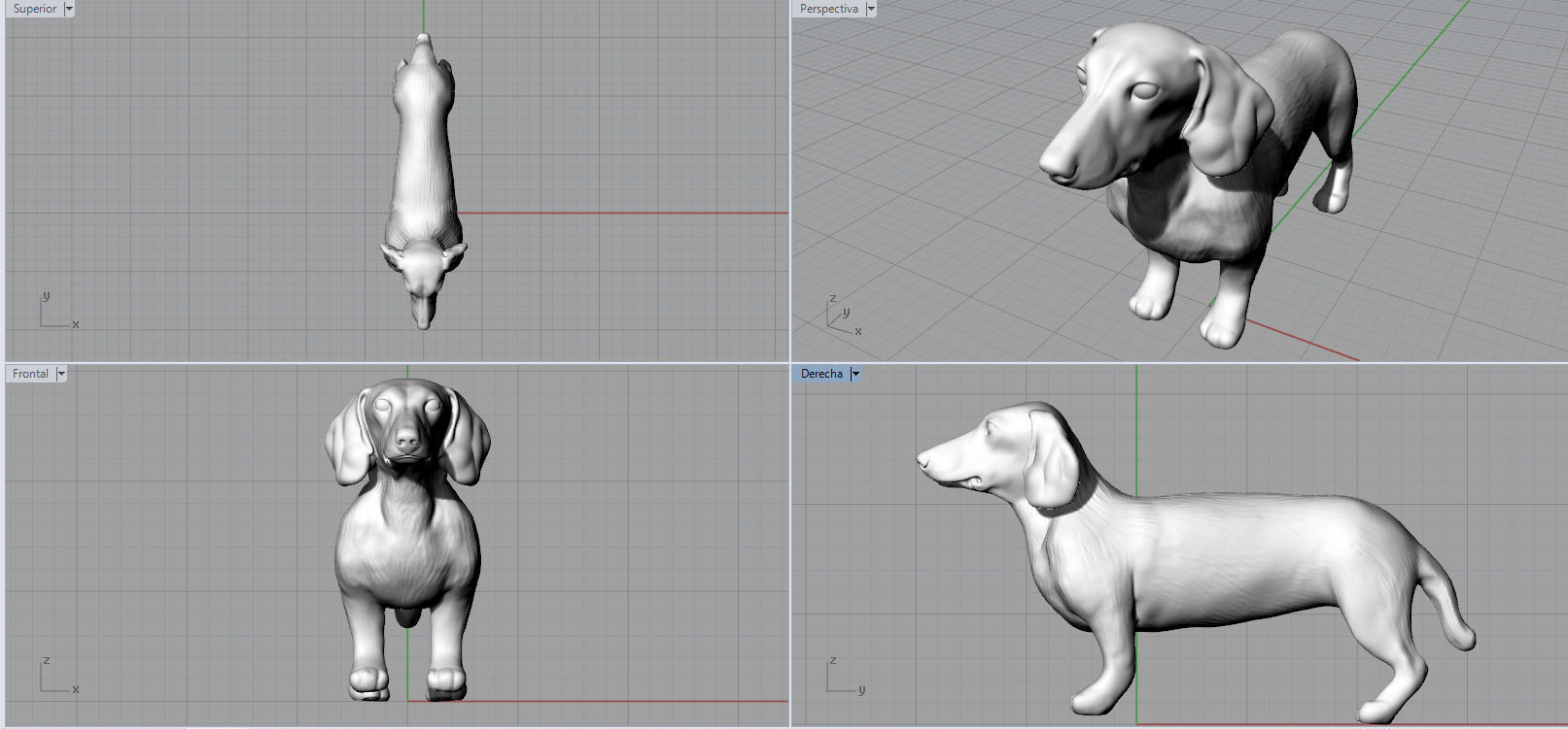 SAUSAGE DOG 3D MODEL 3D print model_6
