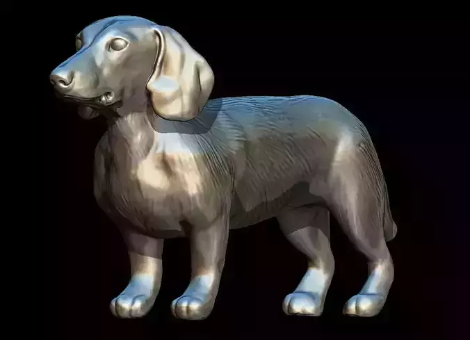 SAUSAGE DOG 3D MODEL 3D print model