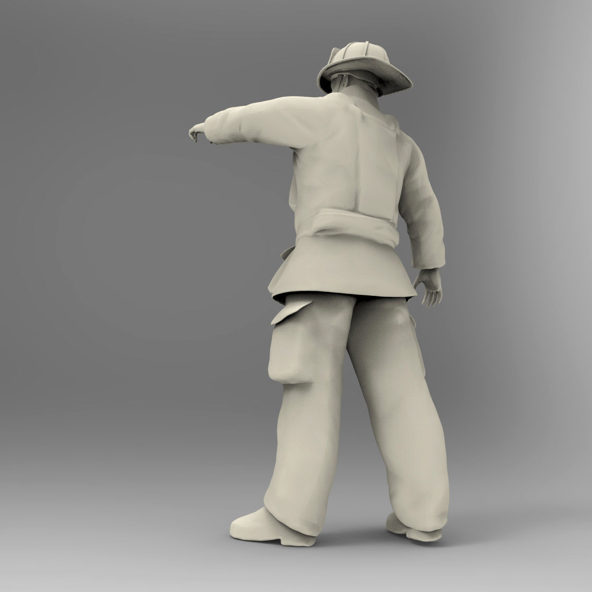 Firefighter characters of NY  3D print model_2