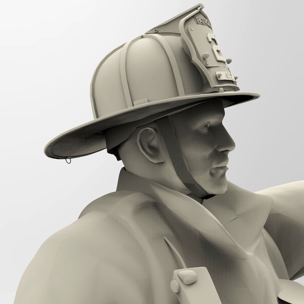 Firefighter characters of NY  3D print model_6