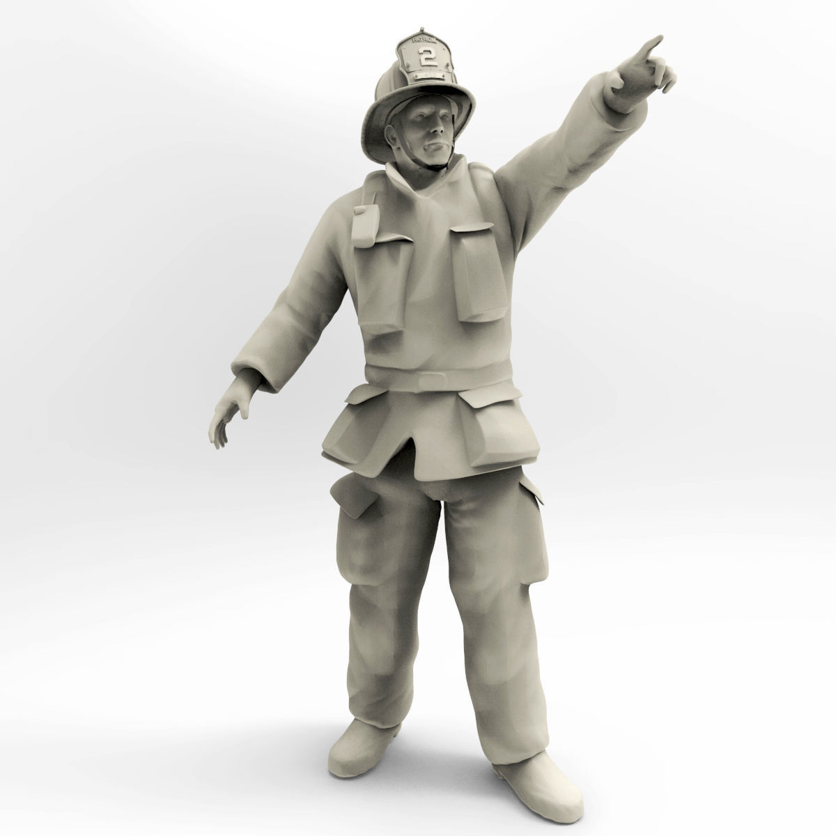 Firefighter characters of NY  3D print model_3