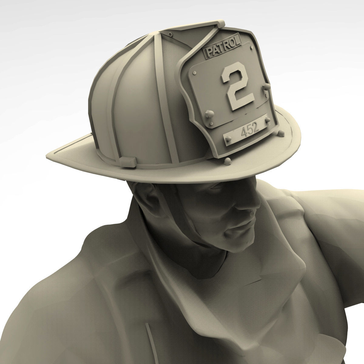 Firefighter characters of NY  3D print model_9