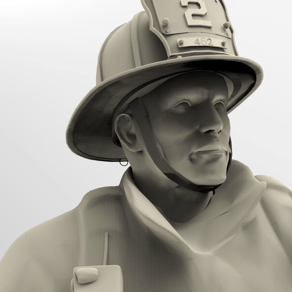 Firefighter characters of NY  3D print model_7
