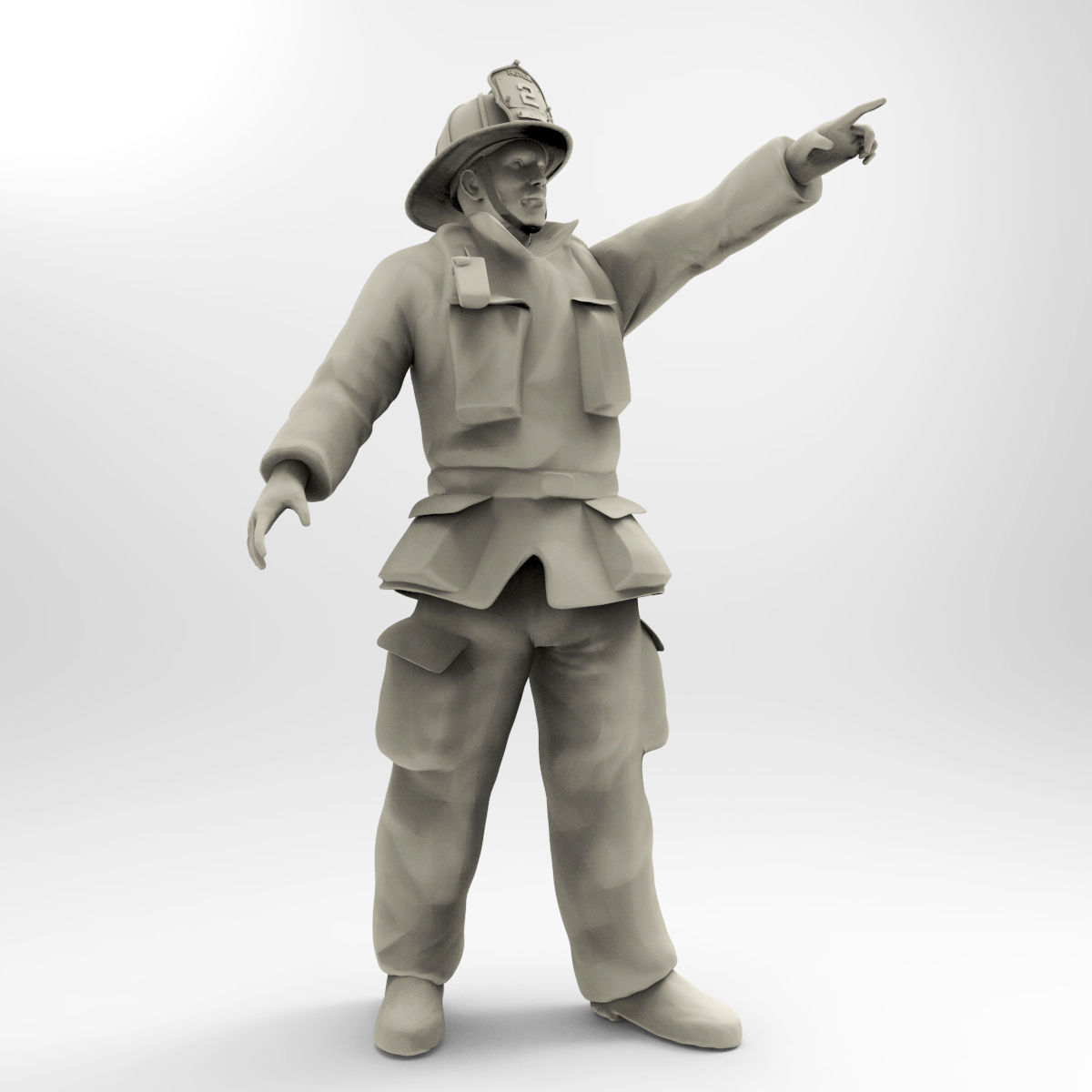 Firefighter characters of NY  3D print model_5
