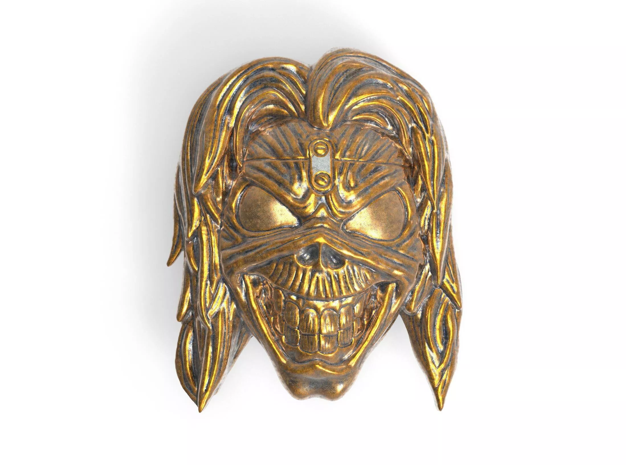 Eddie skull bas-relief 3D print model
