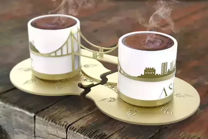 Istanbul Bosphorus Coffee Cups