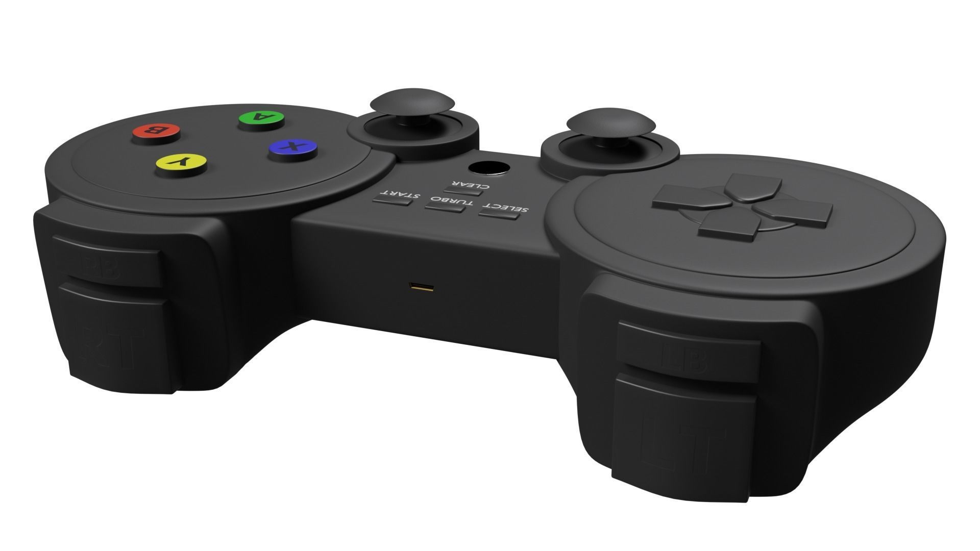 Wireless Gamepad 3D model_3