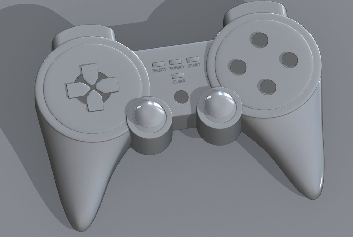 Wireless Gamepad 3D model_10